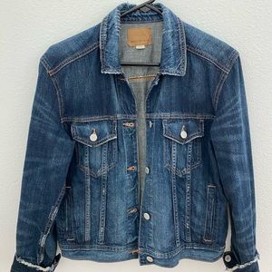 Dark AE jean jacket, well taken care of so in good condition